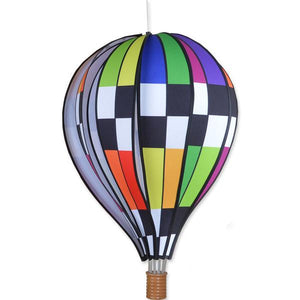 22" Checkered Rainbow Balloon Spinner